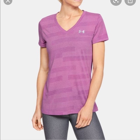 Under Armour Women's Velocity Jacquaerd V-neck - Picture 9 of 9